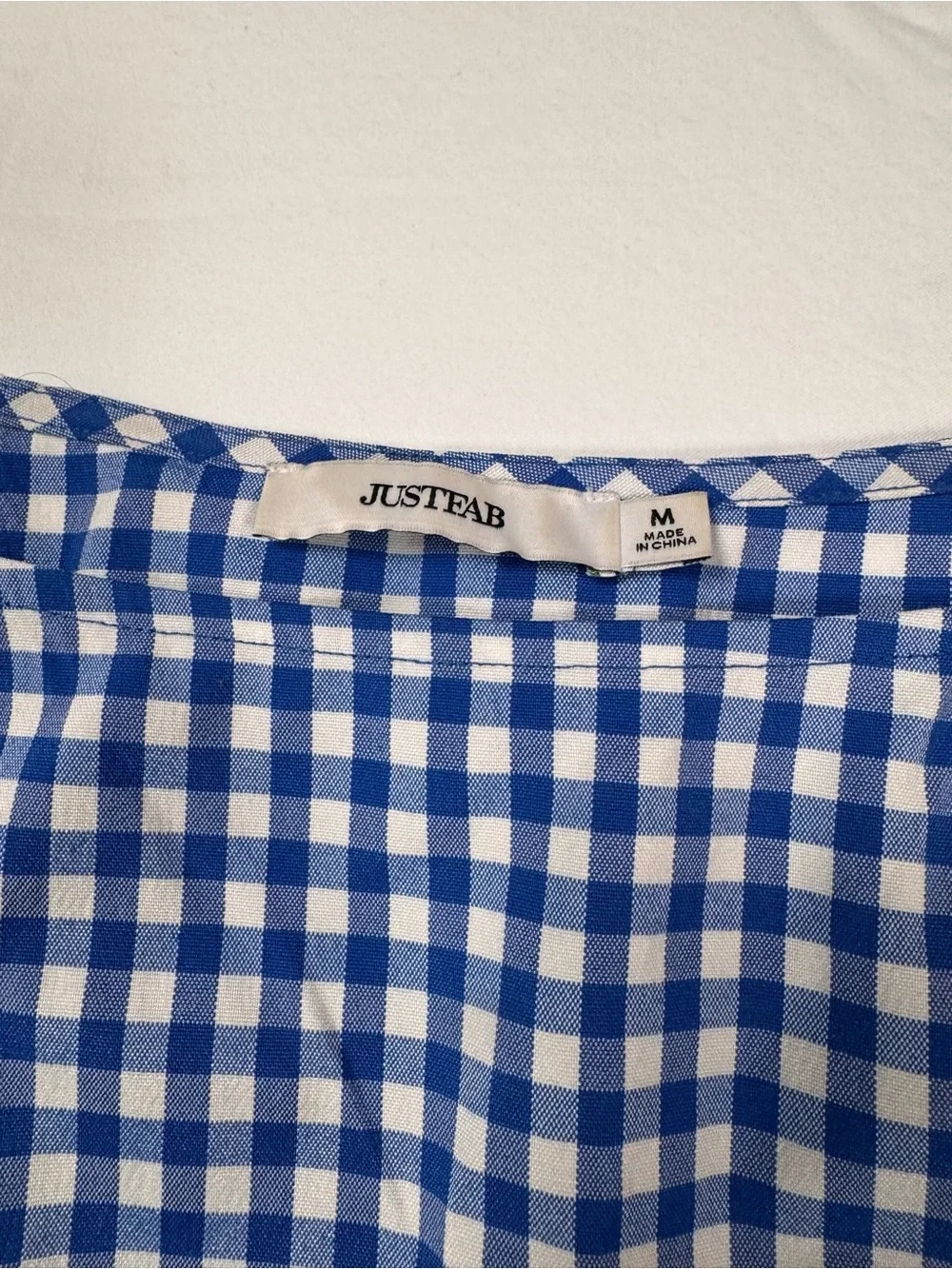 Blue & White Gingham Two-Piece Picnic  Summer Barbie Retro Matching Set Medium